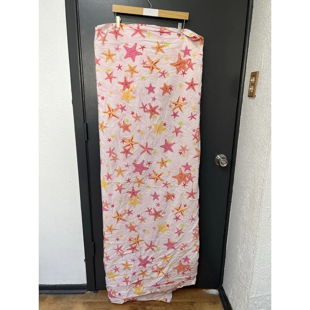 Pottery Barn Kids Bermuda Starfish Twin Duvet Cover, Flat & Fitted Sheet